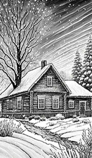 [LINE着せ替え] 優美な冬の風景の着せかえ(Winter-251)の画像1