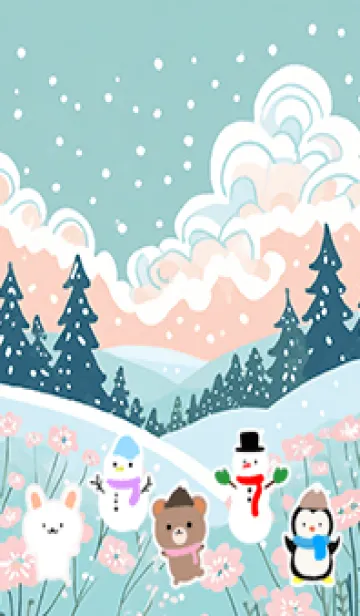 [LINE着せ替え] 可愛い北欧風着せかえ(Winter-336)の画像1