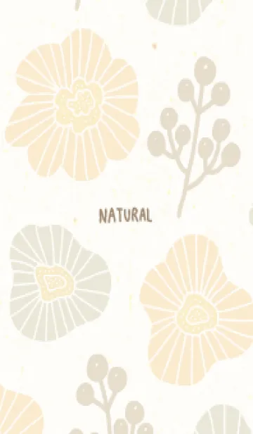 [LINE着せ替え] くすみカラー お花と実27の画像1