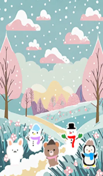 [LINE着せ替え] 可愛い北欧風着せかえ(Winter-334)の画像1