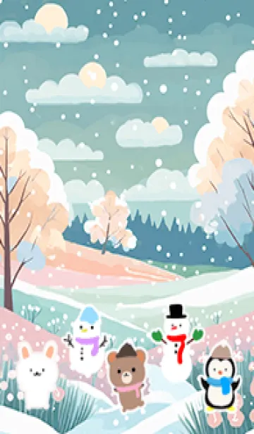 [LINE着せ替え] 可愛い北欧風着せかえ(Winter-333)の画像1