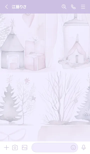 [LINE着せ替え] purple☆優しい冬12_1の画像2