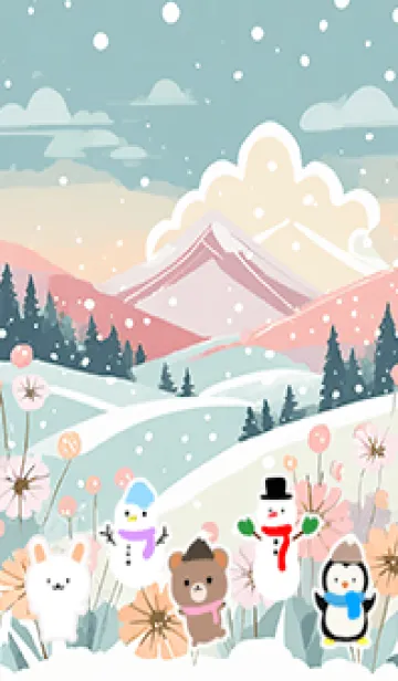 [LINE着せ替え] 可愛い北欧風着せかえ(Winter-343)の画像1