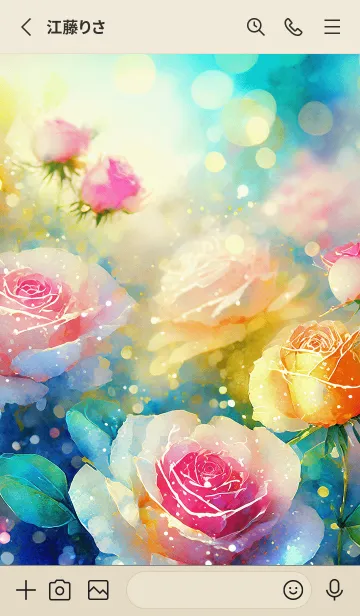 [LINE着せ替え] 薔薇(バラ)の花の着せかえ(R293)の画像2