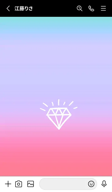 [LINE着せ替え] グラデーション ダイアモンド  326の画像2