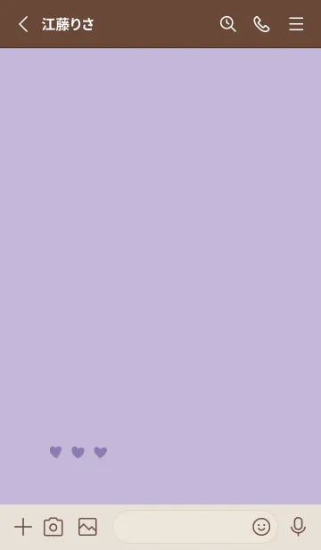 [LINE着せ替え] 推し色ぶた(purple)の画像2