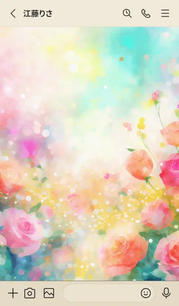 [LINE着せ替え] 薔薇(バラ)の花の着せかえ(R295)の画像2