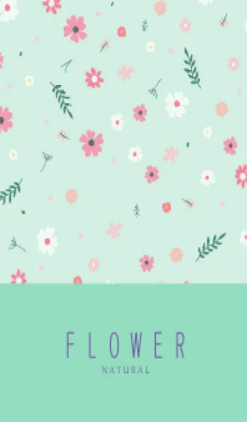 [LINE着せ替え] FLOWER MINT GREEN -NATURAL-60の画像1