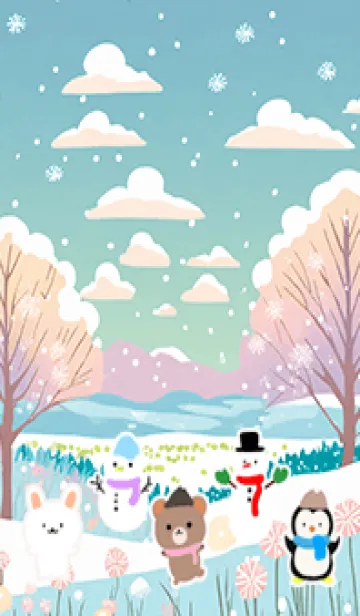 [LINE着せ替え] 可愛い北欧風着せかえ(Winter-347)の画像1