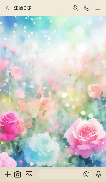 [LINE着せ替え] 薔薇(バラ)の花の着せかえ(R297)の画像2