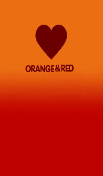 [LINE着せ替え] Orange & Red V6 (JP)の画像1