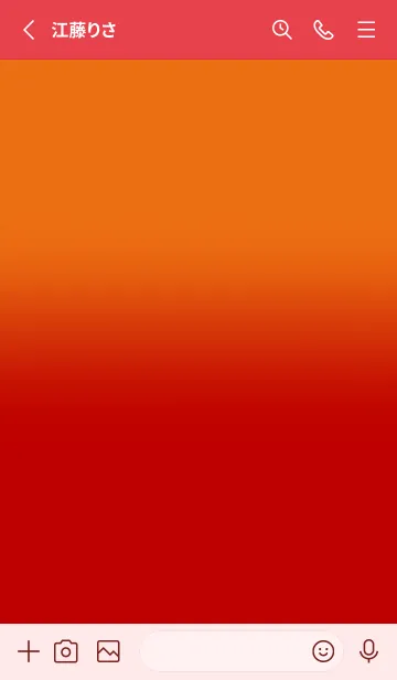 [LINE着せ替え] Orange & Red V6 (JP)の画像2