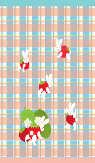 うさぎ苺 ピンクと水色の着せ替えメイン画像