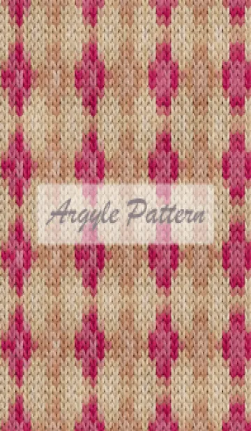 [LINE着せ替え] argyle pattern embroidery 28の画像1