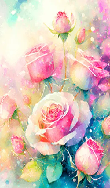 [LINE着せ替え] 薔薇(バラ)の花の着せかえ(R301)の画像1