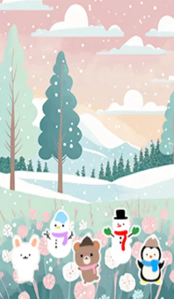 [LINE着せ替え] 可愛い北欧風着せかえ(Winter-367)の画像1