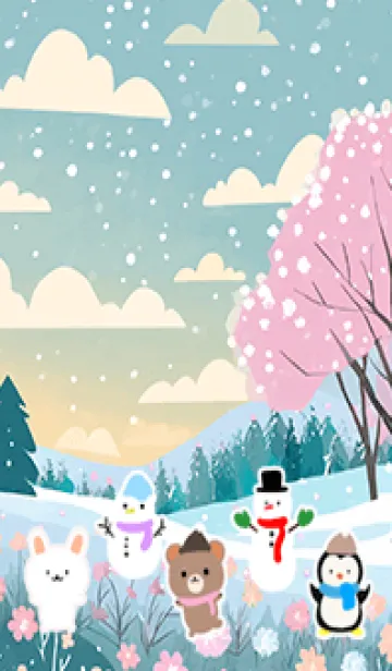 [LINE着せ替え] 可愛い北欧風着せかえ(Winter-363)の画像1