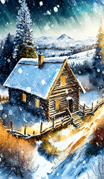 [LINE着せ替え] 優美な冬の風景の着せかえ(Winter-277)の画像1