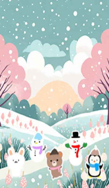 [LINE着せ替え] 可愛い北欧風着せかえ(Winter-360)の画像1