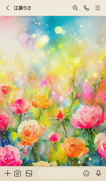 [LINE着せ替え] 薔薇(バラ)の花の着せかえ(R310)の画像2