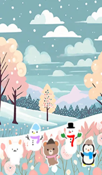 [LINE着せ替え] 可愛い北欧風着せかえ(Winter-359)の画像1