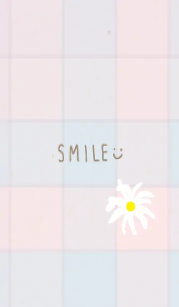 [LINE着せ替え] チェック柄 マーガレット21の画像1