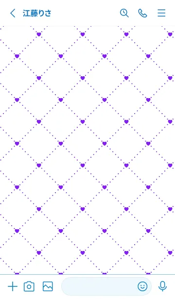 [LINE着せ替え] ハート レース .38の画像2