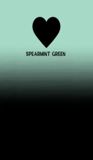 [LINE着せ替え] Black & Spearmint Green Theme V.5 (JP)の画像1