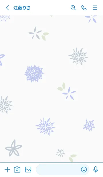 [LINE着せ替え] 花 大人カラー11の画像2