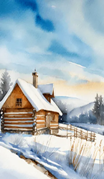 [LINE着せ替え] 優美な冬の風景の着せかえ(Winter-280)の画像1