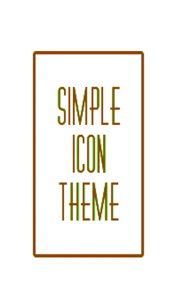 [LINE着せ替え] シンプル アイコン 047の画像1