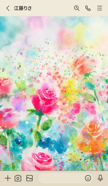 [LINE着せ替え] 薔薇(バラ)の花の着せかえ(R314)の画像2