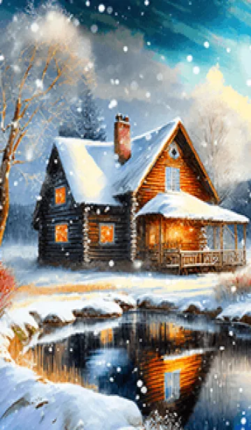 [LINE着せ替え] 優美な冬の風景の着せかえ(Winter-282)の画像1