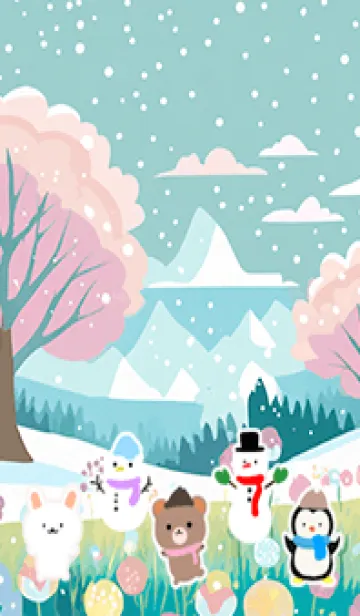 [LINE着せ替え] 可愛い北欧風着せかえ(Winter-352)の画像1