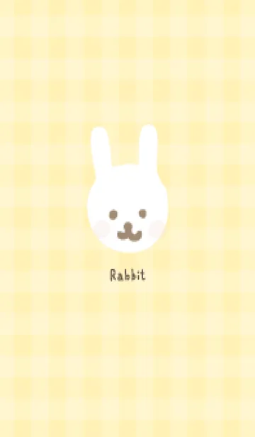 [LINE着せ替え] うさぎ チェック柄7の画像1