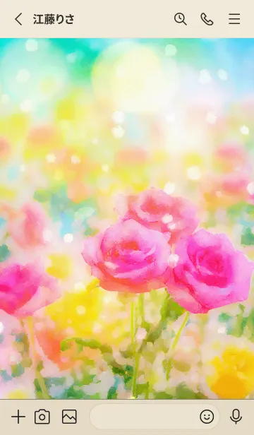 [LINE着せ替え] 薔薇(バラ)の花の着せかえ(R316)の画像2