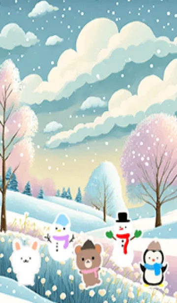 [LINE着せ替え] 可愛い北欧風着せかえ(Winter-351)の画像1