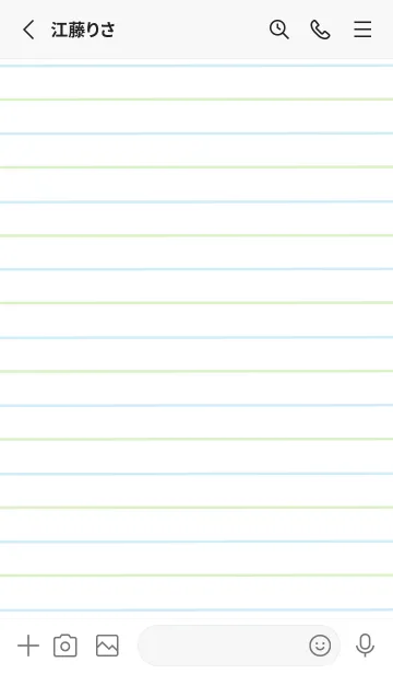 [LINE着せ替え] 2色ノート/ブルー&グリーン/ブルーグレイの画像2