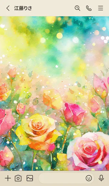 [LINE着せ替え] 薔薇(バラ)の花の着せかえ(R317)の画像2