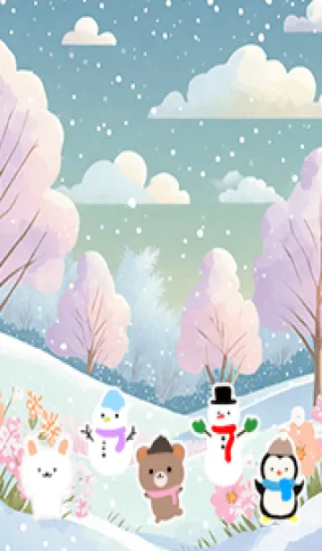 [LINE着せ替え] 可愛い北欧風着せかえ(Winter-356)の画像1