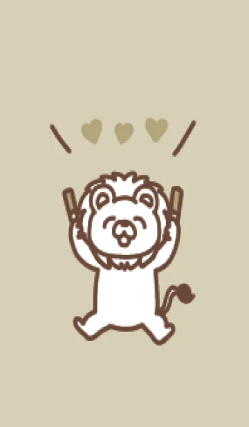 [LINE着せ替え] 推し色ライオン(yellow)の画像1