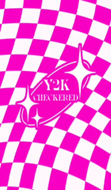 [LINE着せ替え] ✦ Y2K CHECKERED ✦ 03 PINK 1 ✦の画像1
