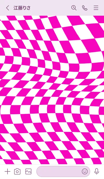 [LINE着せ替え] ✦ Y2K CHECKERED ✦ 03 PINK 1 ✦の画像2
