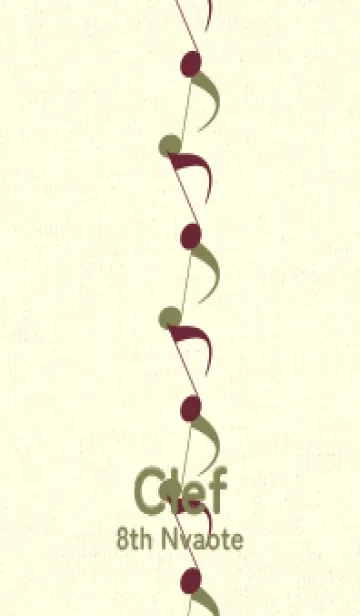 [LINE着せ替え] 八分音符1 バーガンディーの画像1