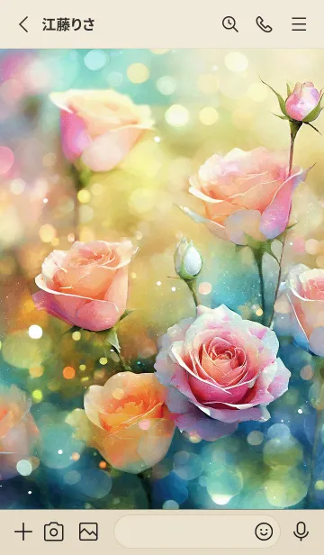 [LINE着せ替え] 薔薇(バラ)の花の着せかえ(R330)の画像2