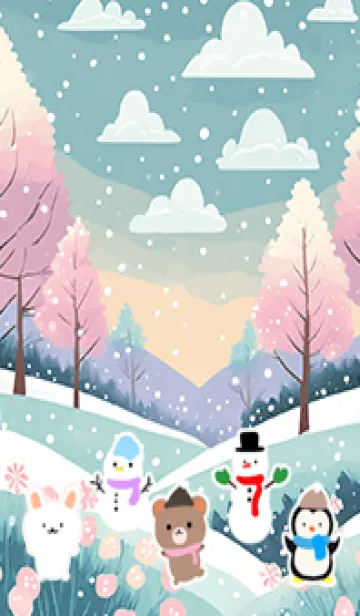 [LINE着せ替え] 可愛い北欧風着せかえ(Winter-372)の画像1