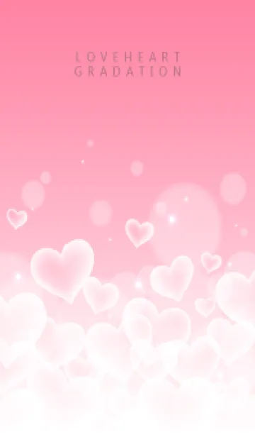 [LINE着せ替え] LOVE HEART GRADATION Milkypink 3の画像1