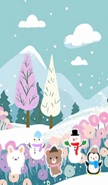 [LINE着せ替え] 可愛い北欧風着せかえ(Winter-374)の画像1