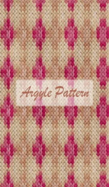[LINE着せ替え] argyle pattern embroidery 29の画像1