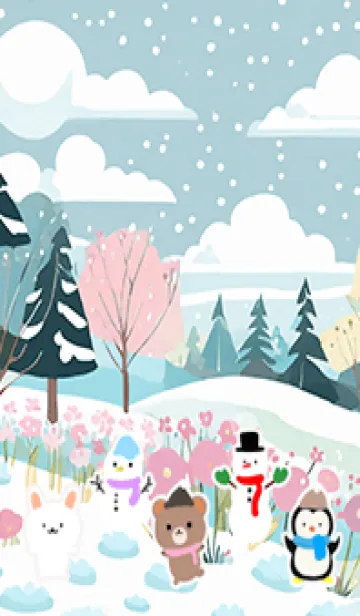 [LINE着せ替え] 可愛い北欧風着せかえ(Winter-375)の画像1